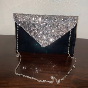 Sequined Velvet Clutch/Evening Bag